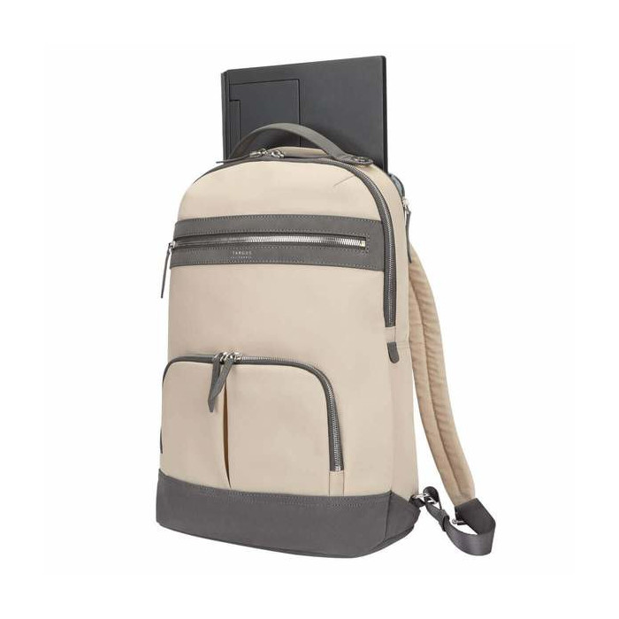 Targus Newport 38,1 cm (15") Mochila Gris, Bronceado