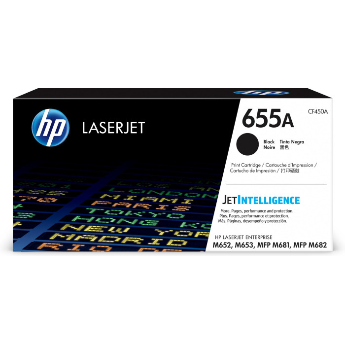 HP Cartucho de tóner Original LaserJet 655A negro
