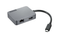 Lenovo 4X91A30366 base para portátil y replicador de puertos Alámbrico USB 2.0 Type-C Gris
