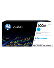 HP Cartucho de tóner Original LaserJet 655A cian