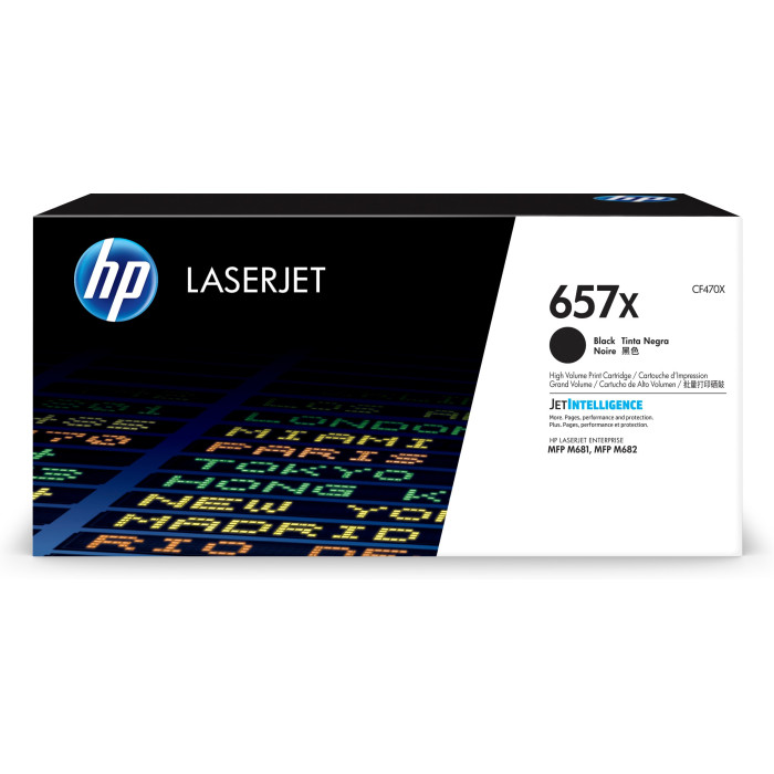 HP Cartucho de tóner Original LaserJet 657X negro de alta capacidad