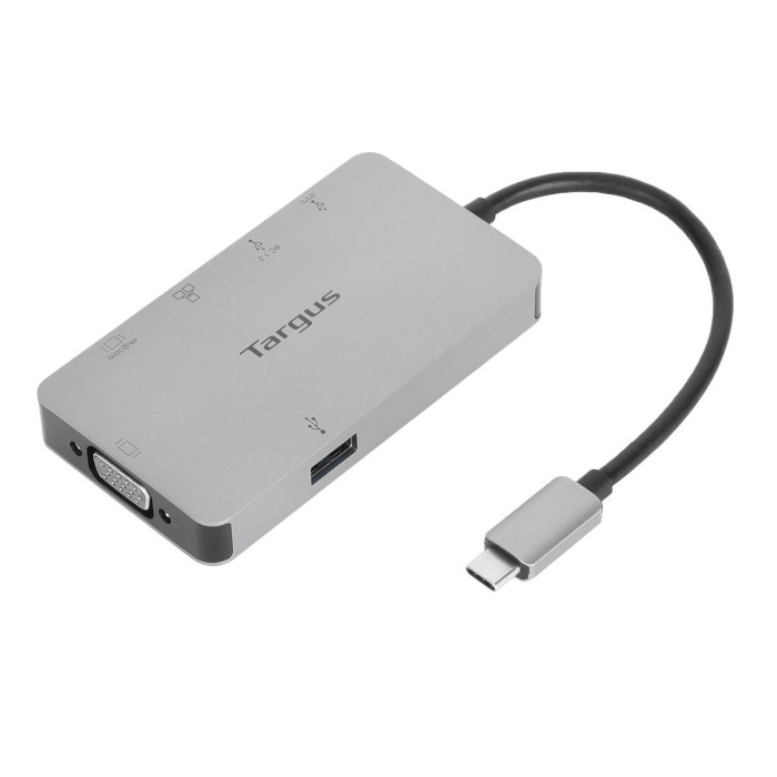 Targus DOCK419USZ base para portátil y replicador de puertos Alámbrico USB 3.2 Gen 1 (3.1 Gen 1) Type-C Gris