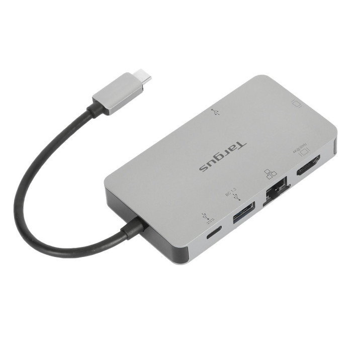 Targus DOCK419USZ base para portátil y replicador de puertos Alámbrico USB 3.2 Gen 1 (3.1 Gen 1) Type-C Gris