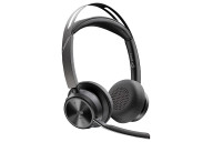 Poly Auriculares Voyager Focus 2 USB-C-C con certificación Microsoft Teams + adaptador USB-C A + base de carga