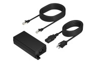 Poly PoE++ 65W 2.5G Adapter with 3.66m CAT6A Cable and Power Cord adaptador e inversor de corriente Interior Negro