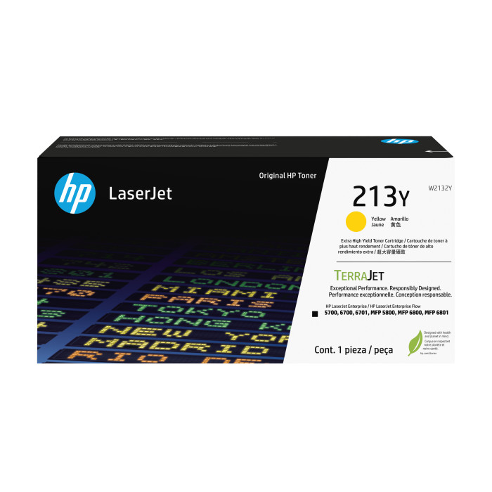 HP Cartucho de tóner Original LaserJet 213Y de capacidad superior amarillo