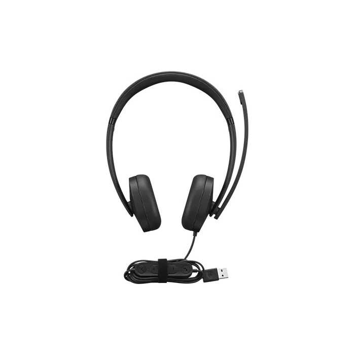 Lenovo 4XD1P83425 auricular y casco Auriculares Alámbrico Diadema Llamadas Música USB tipo A Negro