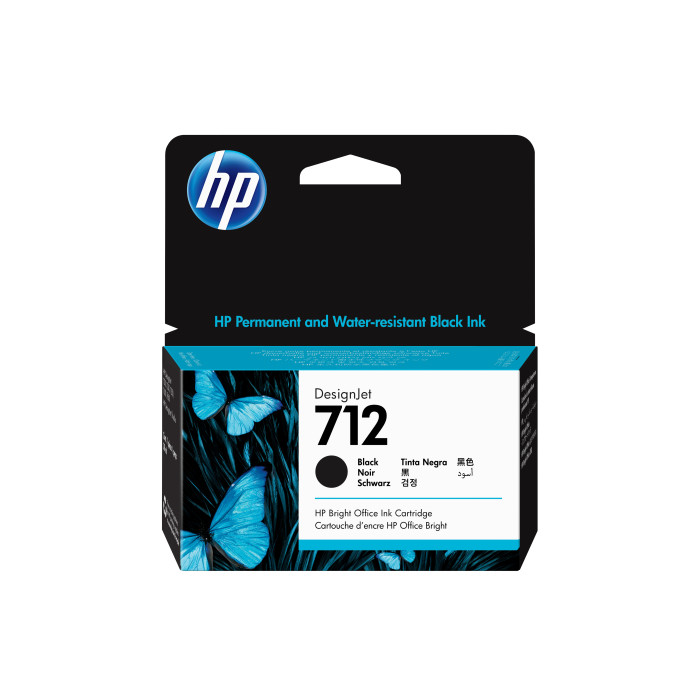 HP Cartucho de Tinta DesignJet 712 negro de 38 ml