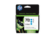 HP Paquete de 3 cartuchos de Tinta DesignJet 712 cian de 29 ml