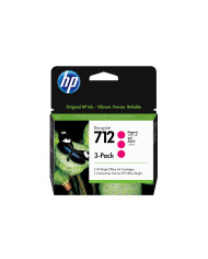 HP Paquete de 3 cartuchos de Tinta DesignJet 712 magenta de 29 ml