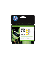 HP Paquete de 3 cartuchos de Tinta DesignJet 712 amarillo de 29 ml