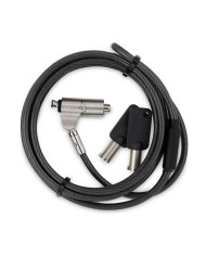 Targus DEFCON N-KL Mini cable antirrobo Negro, Plata 2 m