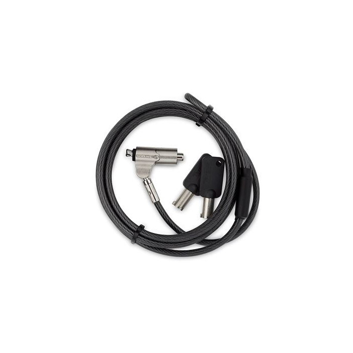 Targus DEFCON N-KL Mini cable antirrobo Negro, Plata 2 m