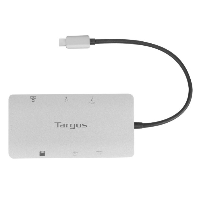 Targus DOCK423TT base para portátil y replicador de puertos Alámbrico USB 3.2 Gen 1 (3.1 Gen 1) Type-C Plata