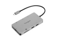 Targus DOCK423TT base para portátil y replicador de puertos Alámbrico USB 3.2 Gen 1 (3.1 Gen 1) Type-C Plata