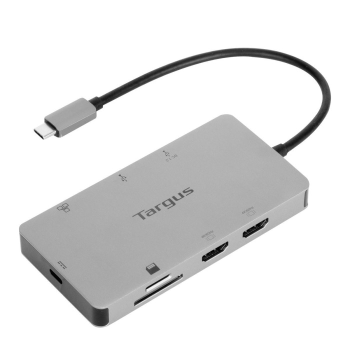 Targus DOCK423TT base para portátil y replicador de puertos Alámbrico USB 3.2 Gen 1 (3.1 Gen 1) Type-C Plata