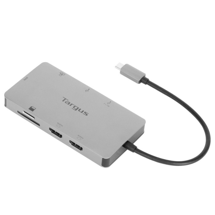 Targus DOCK423TT base para portátil y replicador de puertos Alámbrico USB 3.2 Gen 1 (3.1 Gen 1) Type-C Plata