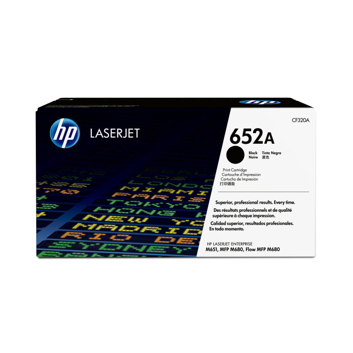 HP Cartucho de tóner original LaserJet 652A negro