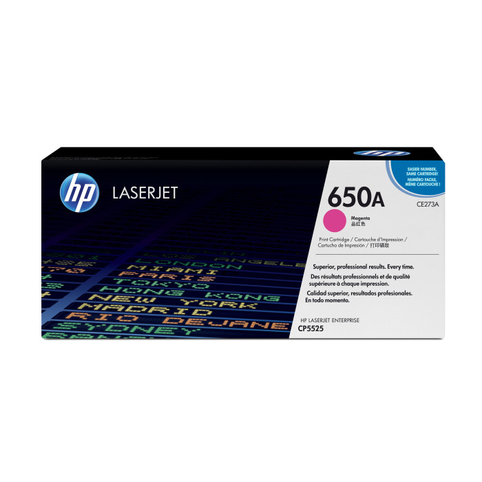 HP Cartucho de tóner original LaserJet 650A magenta
