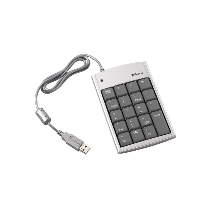 Targus Ultra Mini USB Keypad teclado numérico Plata