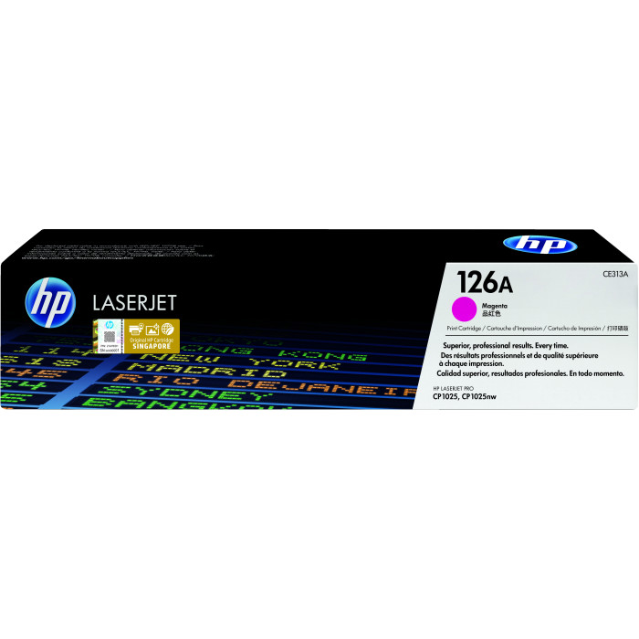 HP Cartucho de tóner original LaserJet 126A magenta