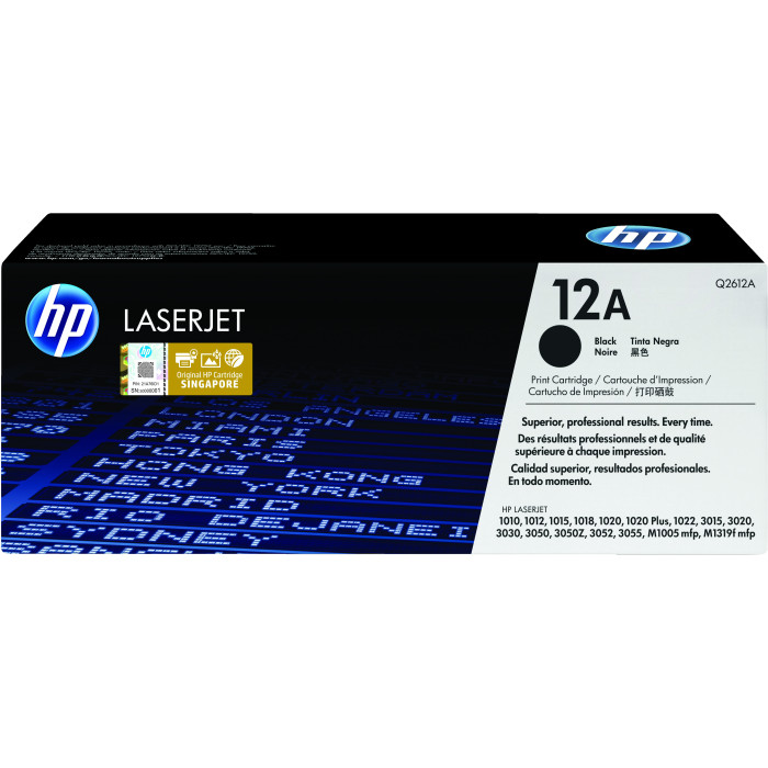 HP Cartucho de tóner original LaserJet 12A negro