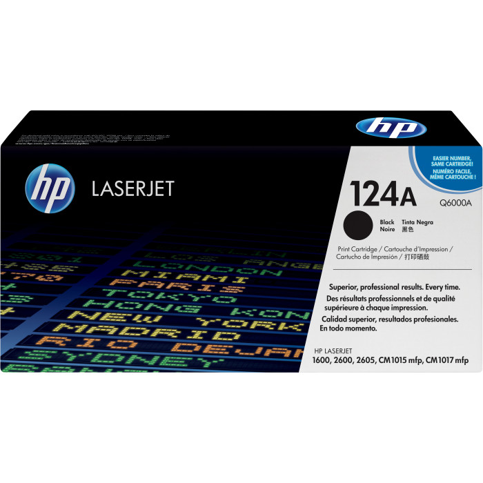 HP Cartucho de tóner original LaserJet 124A negro