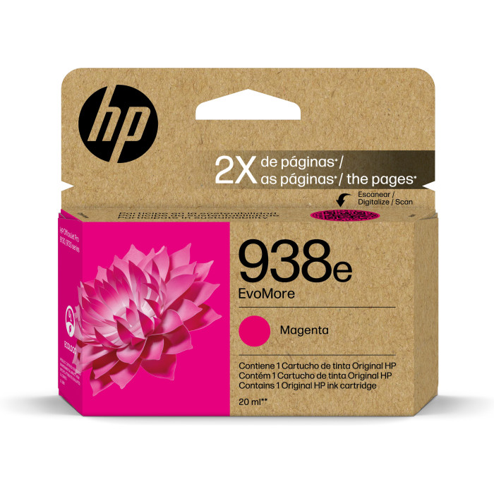 HP 938e EvoMore Magenta Original Ink Cartridge