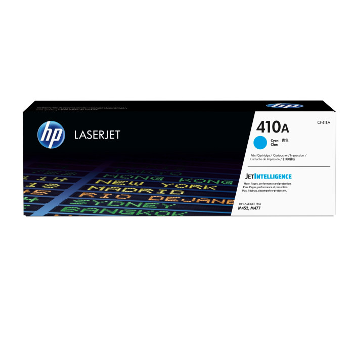 HP Cartucho de tóner original LaserJet 410A cian