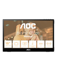 AOC 16T3E pantalla para PC 39,6 cm (15.6") 1920 x 1080 Pixeles Negro