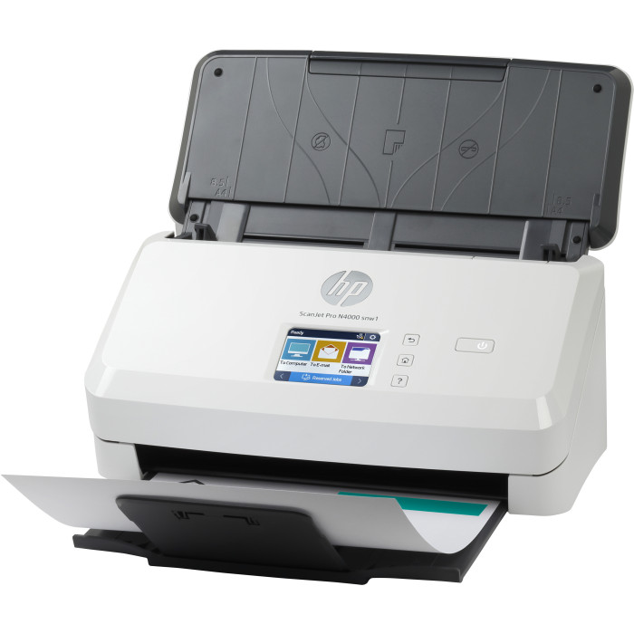HP ScanJet Pro N4000 snw1 Escáner alimentado con hojas 600 x 600 DPI A4 Negro, Blanco