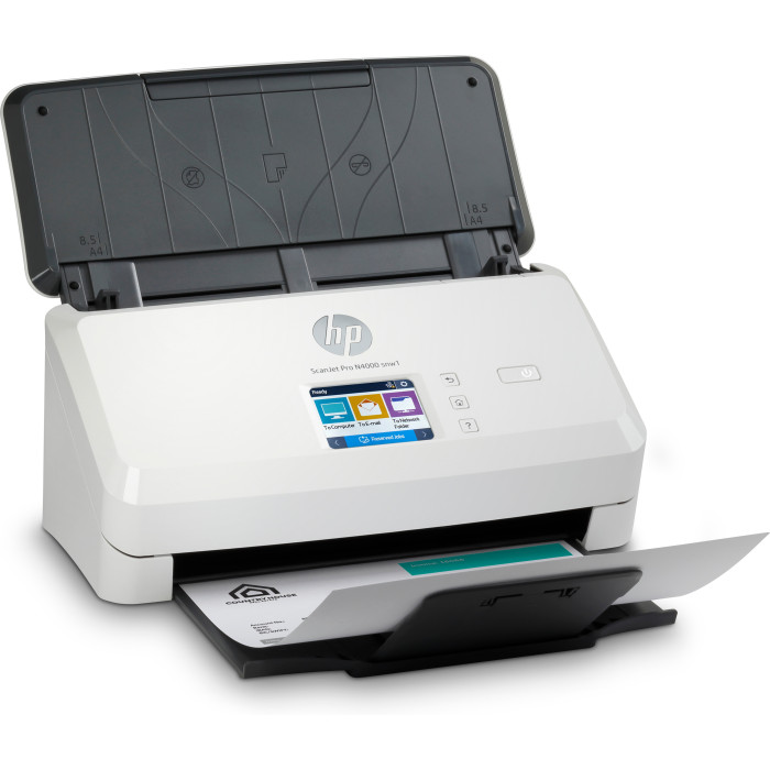 HP ScanJet Pro N4000 snw1 Escáner alimentado con hojas 600 x 600 DPI A4 Negro, Blanco