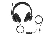 Targus AEH102TT auricular y casco Auriculares Alámbrico Diadema Oficina Centro de llamadas USB tipo A Negro