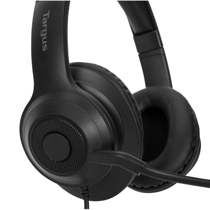 Targus AEH102TT auricular y casco Auriculares Alámbrico Diadema Oficina Centro de llamadas USB tipo A Negro