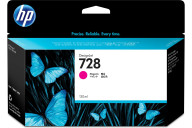 HP Cartucho de tinta DesignJet 728 magenta de 130 ml